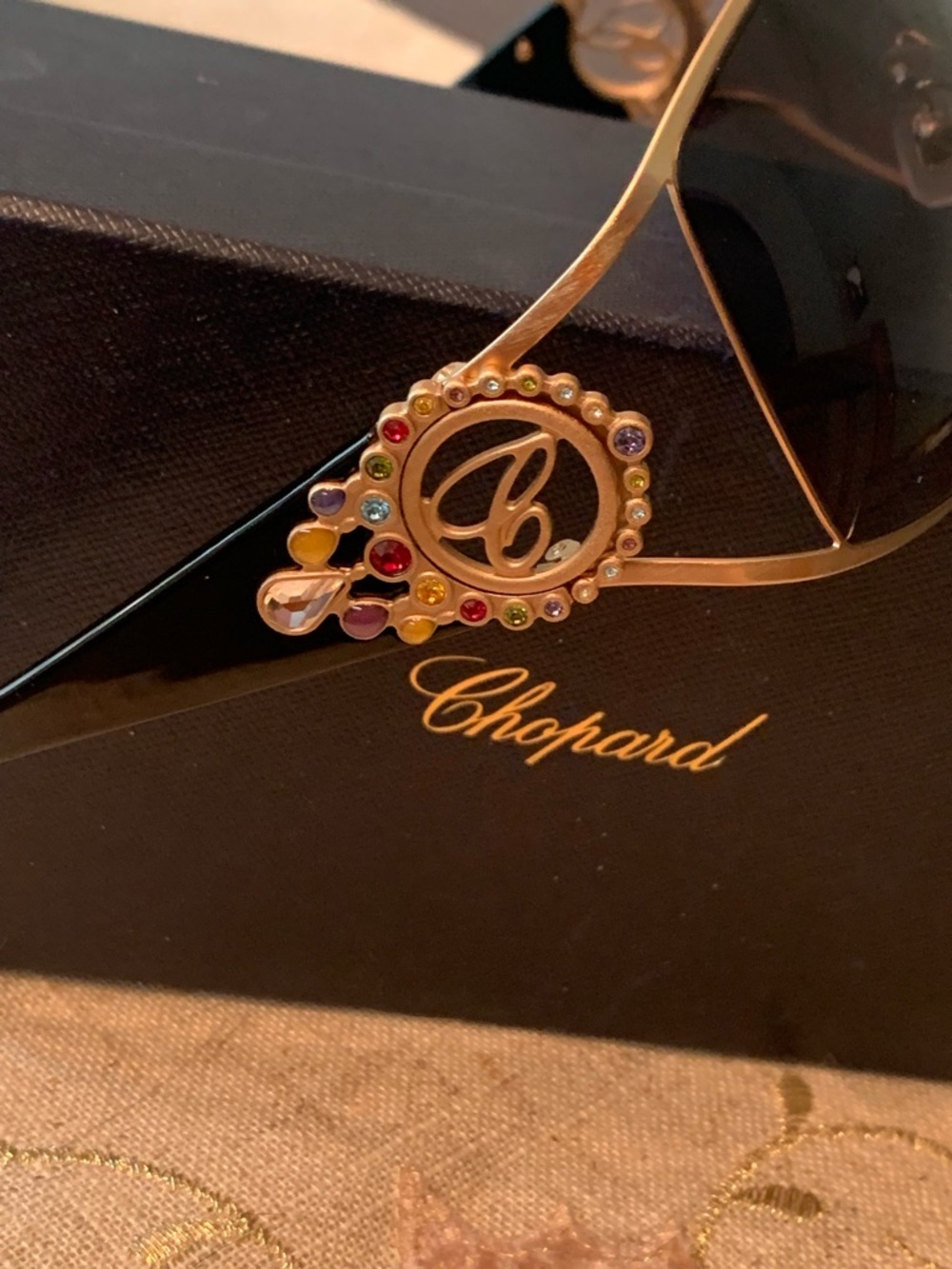 Chopard Women's Sunglasses with Multicolor Crystal Accent
All Offers Considered😃